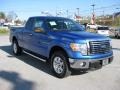 2012 Blue Flame Metallic Ford F150 XLT SuperCab 4x4  photo #4