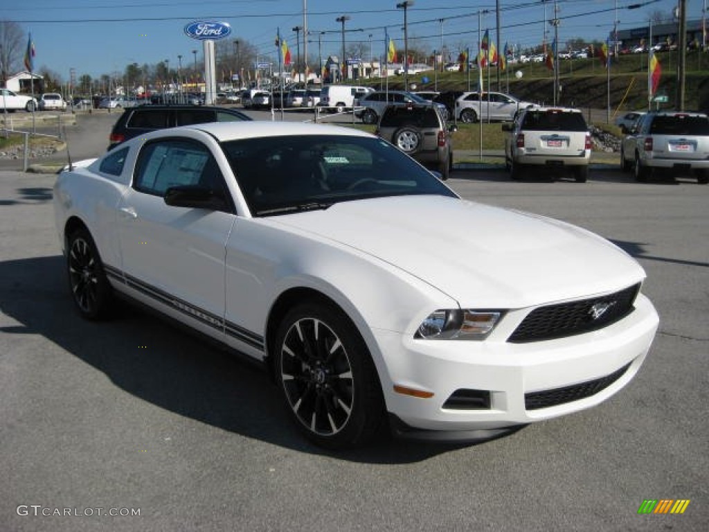 Performance White 2012 Ford Mustang V6 Premium Coupe Exterior Photo #58391927