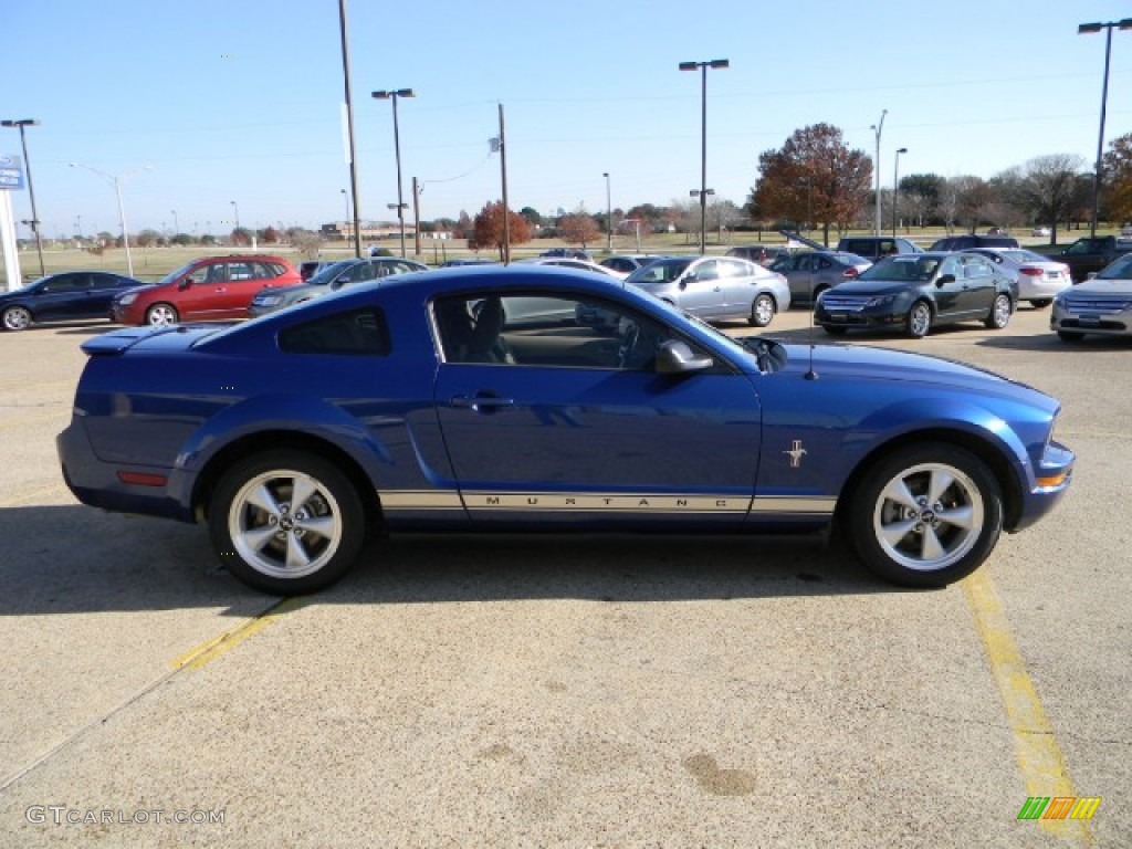 2008 Mustang V6 Premium Coupe - Vista Blue Metallic / Light Graphite photo #2