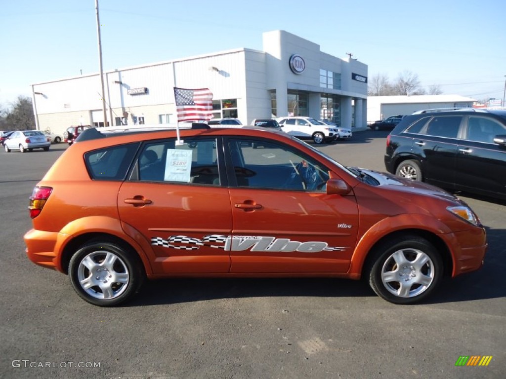Fusion Orange Metallic 2005 Pontiac Vibe Standard Vibe Model Exterior Photo #58398026