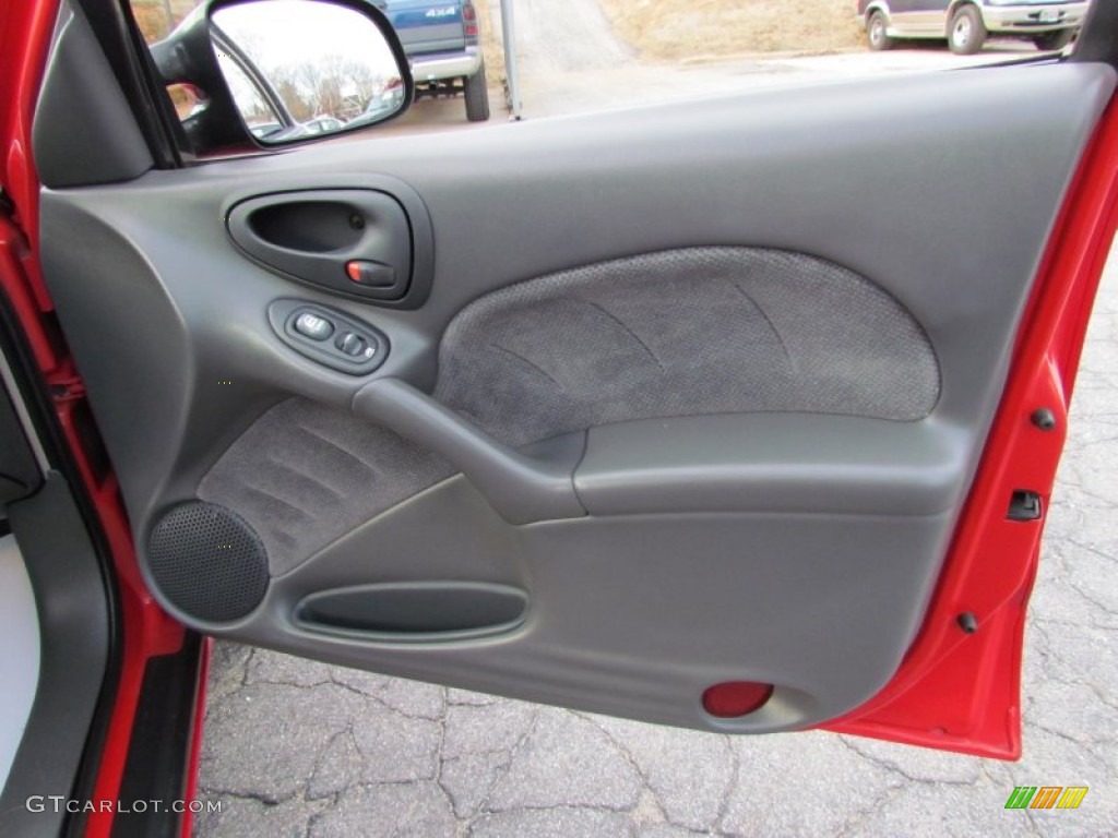 1999 Pontiac Grand Am SE Sedan Dark Pewter Door Panel Photo #58400802