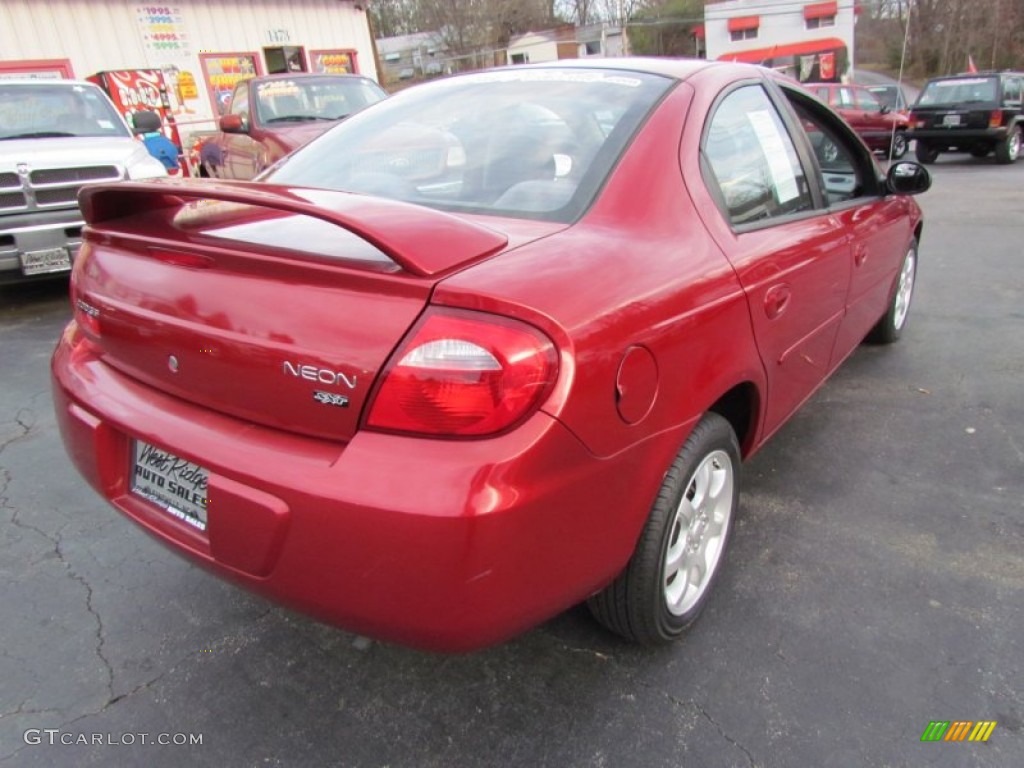 2003 Neon SXT - Blaze Red Crystal Pearl / Dark Slate Gray photo #5