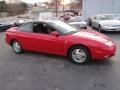 Bright Red 2002 Saturn S Series SC2 Coupe