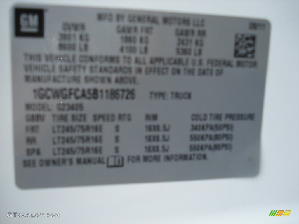 2011 Express 2500 Work Van - Summit White / Medium Pewter photo #20