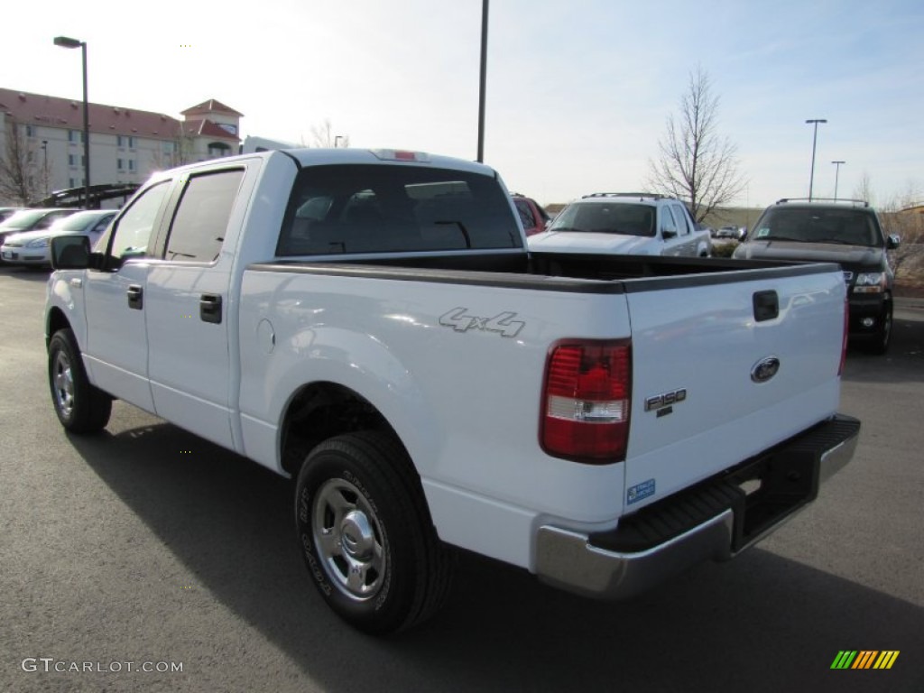 2005 F150 XLT SuperCrew 4x4 - Oxford White / Medium Flint/Dark Flint Grey photo #5