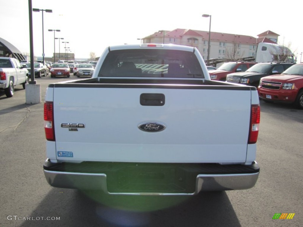 2005 F150 XLT SuperCrew 4x4 - Oxford White / Medium Flint/Dark Flint Grey photo #6