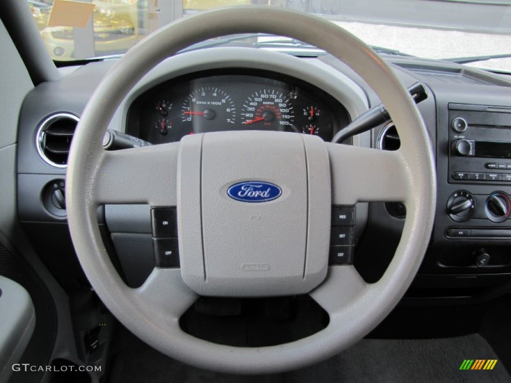 2005 F150 XLT SuperCrew 4x4 - Oxford White / Medium Flint/Dark Flint Grey photo #11