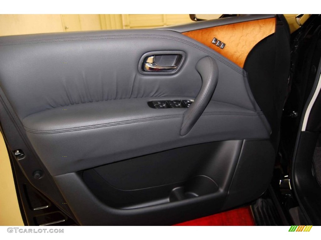 2011 Infiniti QX 56 Graphite Door Panel Photo #58402868