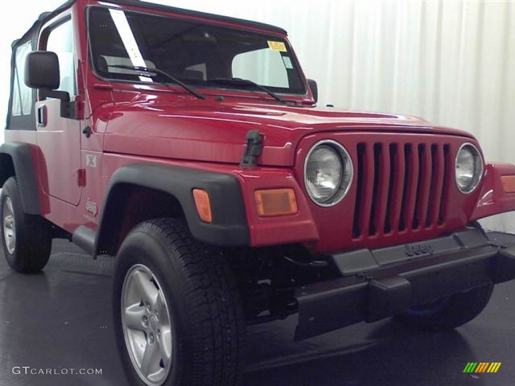 2006 Wrangler X 4x4 - Flame Red / Dark Slate Gray photo #1