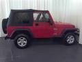 2006 Flame Red Jeep Wrangler X 4x4  photo #17