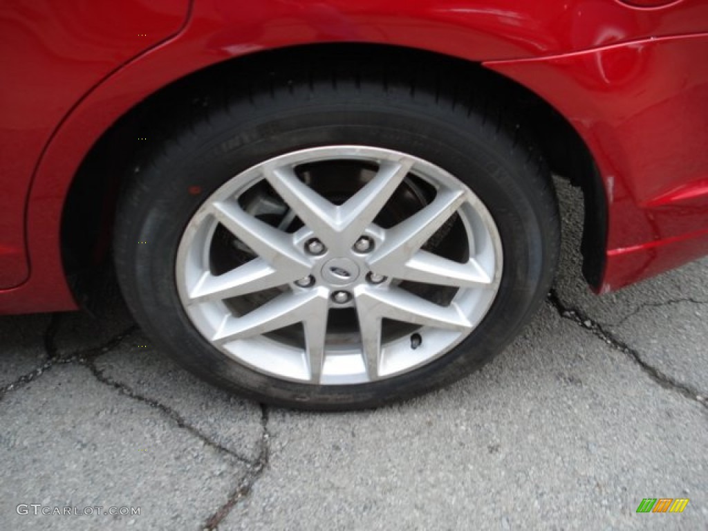 2012 Fusion SEL V6 - Red Candy Metallic / Charcoal Black photo #12