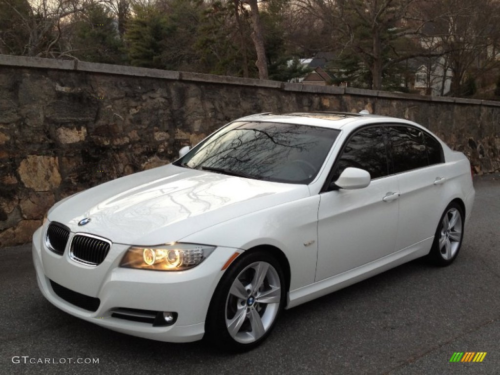 2009 3 Series 335i Sedan - Alpine White / Saddle Brown Dakota Leather photo #4