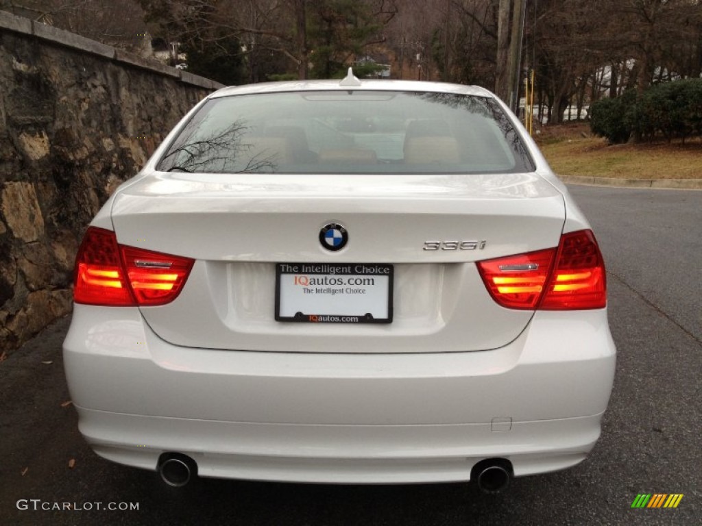 2009 3 Series 335i Sedan - Alpine White / Saddle Brown Dakota Leather photo #6