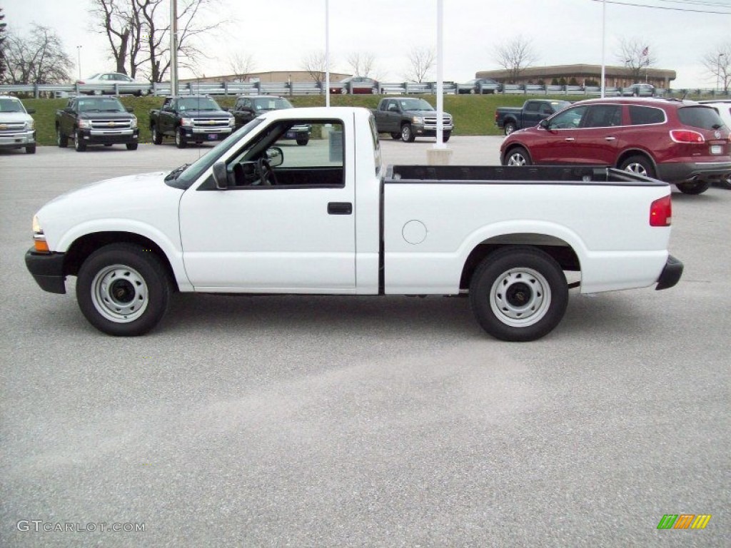 2003 S10 Regular Cab - Summit White / Graphite photo #12