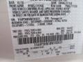 WS: White Suede 2011 Ford Focus SEL Sedan Color Code