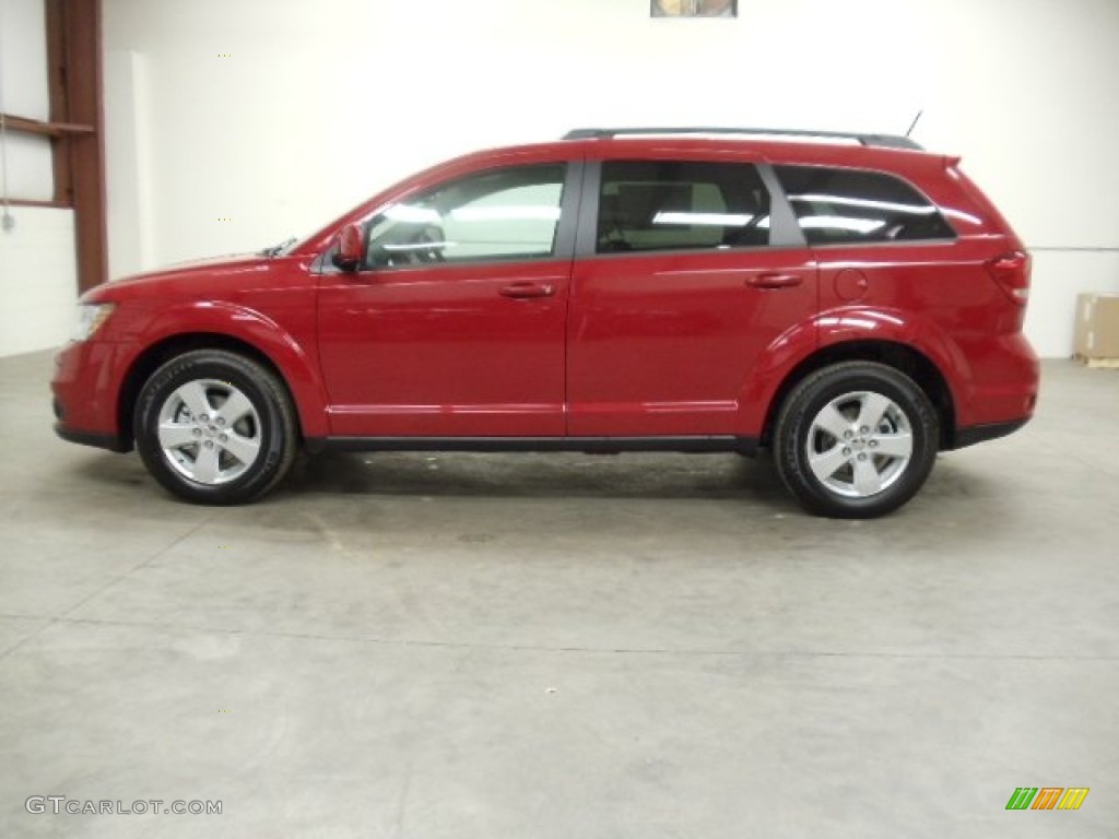 Brilliant Red Tri-Coat Pearl 2012 Dodge Journey SXT AWD Exterior Photo #58410260