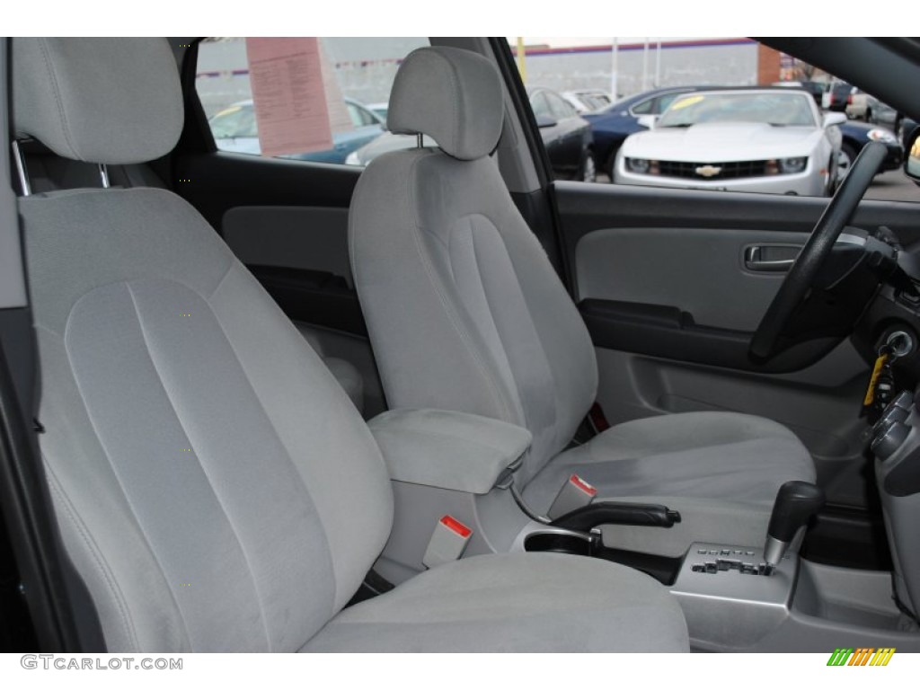 2009 Elantra GLS Sedan - Black Pearl / Gray photo #10