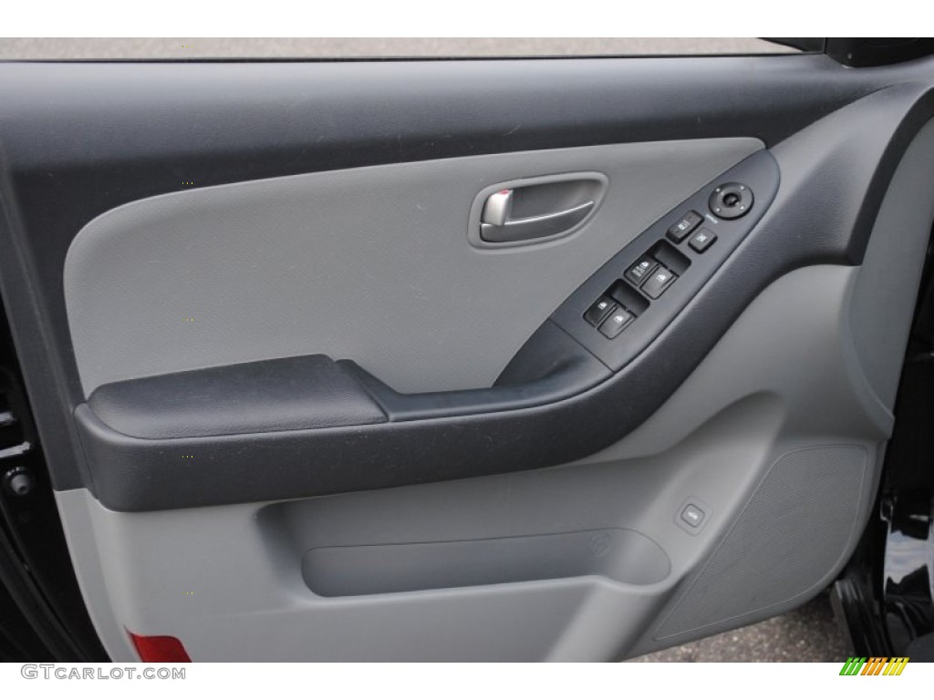 2009 Elantra GLS Sedan - Black Pearl / Gray photo #11