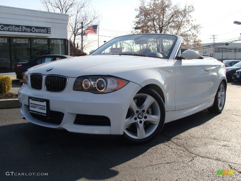 2008 1 Series 135i Convertible - Alpine White / Savanna Beige photo #1