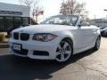 2008 Alpine White BMW 1 Series 135i Convertible  photo #1