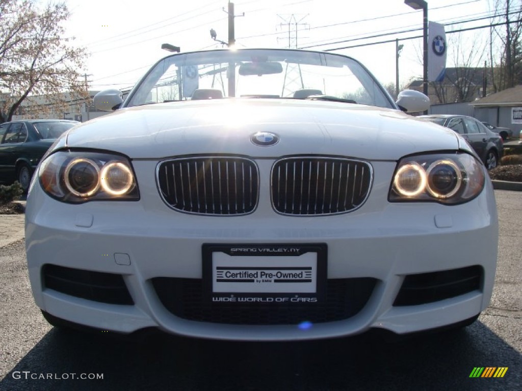 2008 1 Series 135i Convertible - Alpine White / Savanna Beige photo #2