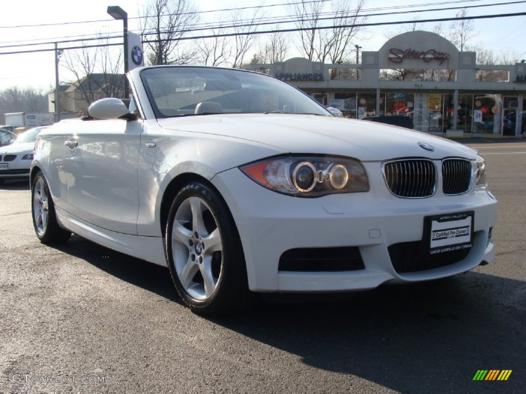 2008 1 Series 135i Convertible - Alpine White / Savanna Beige photo #3