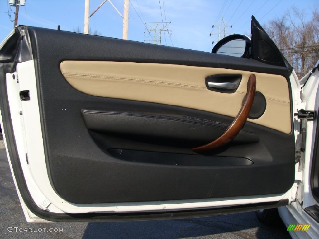 2008 1 Series 135i Convertible - Alpine White / Savanna Beige photo #10