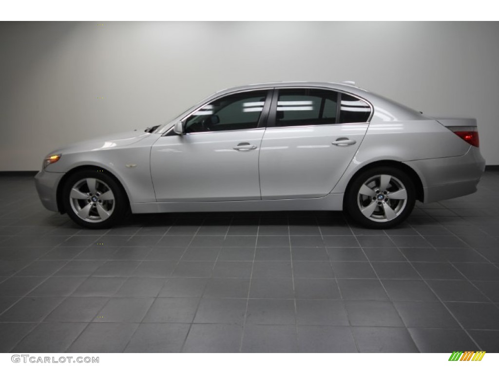 Titanium Silver Metallic 2006 BMW 5 Series 525i Sedan Exterior Photo #58411953