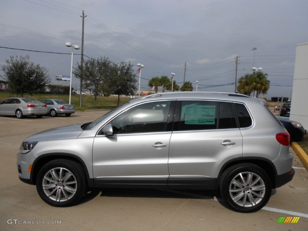 Reflex Silver Metallic 2012 Volkswagen Tiguan SE Exterior Photo #58412768