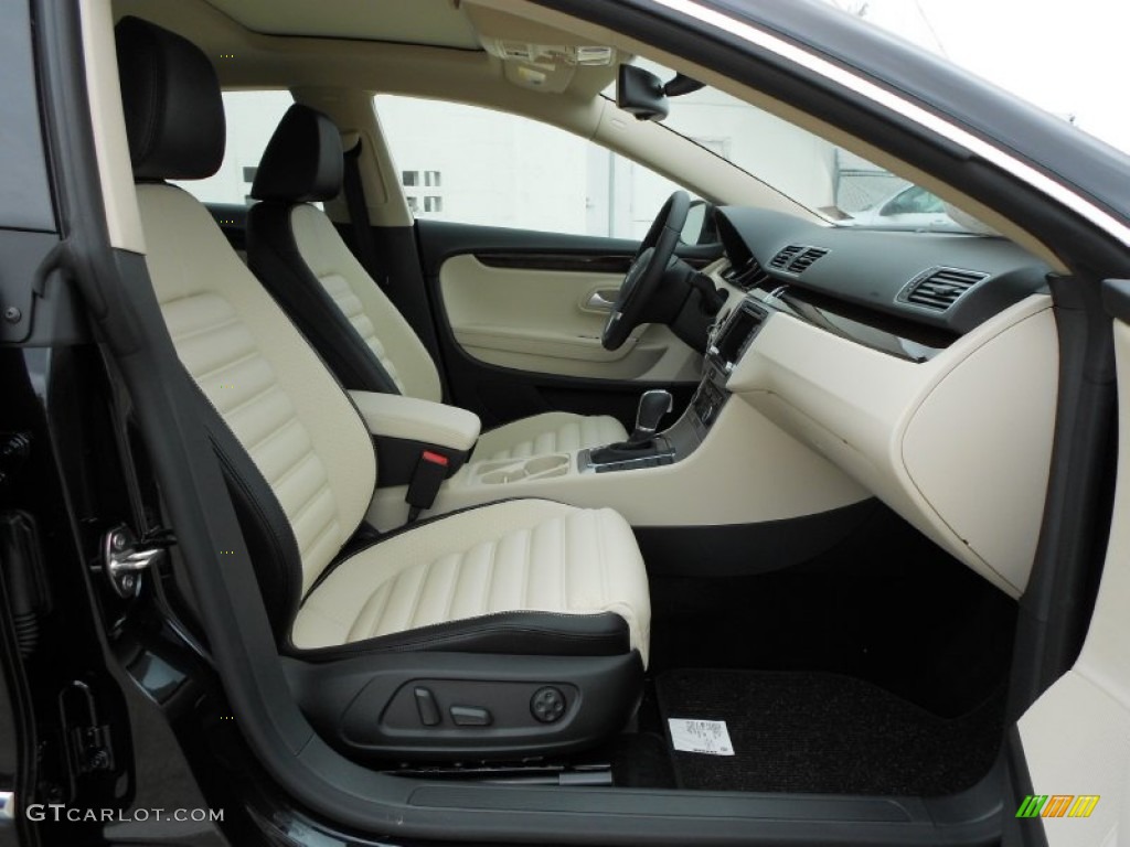 Black/Cornsilk Beige Interior 2012 Volkswagen CC Lux Plus Photo #58413093