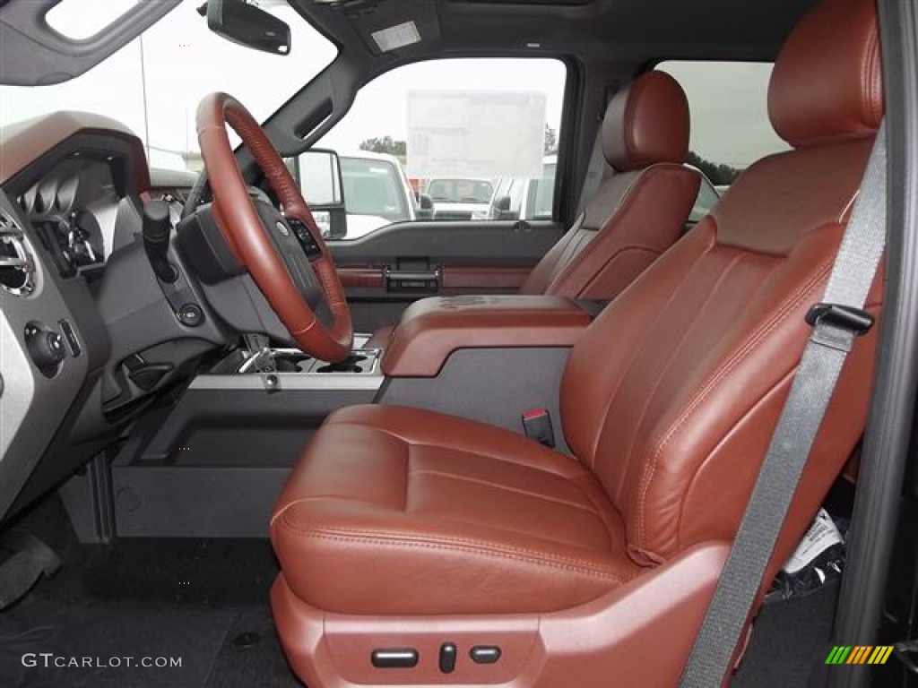 Chaparral Leather Interior 2012 Ford F250 Super Duty King Ranch Crew Cab 4x4 Photo #58413741