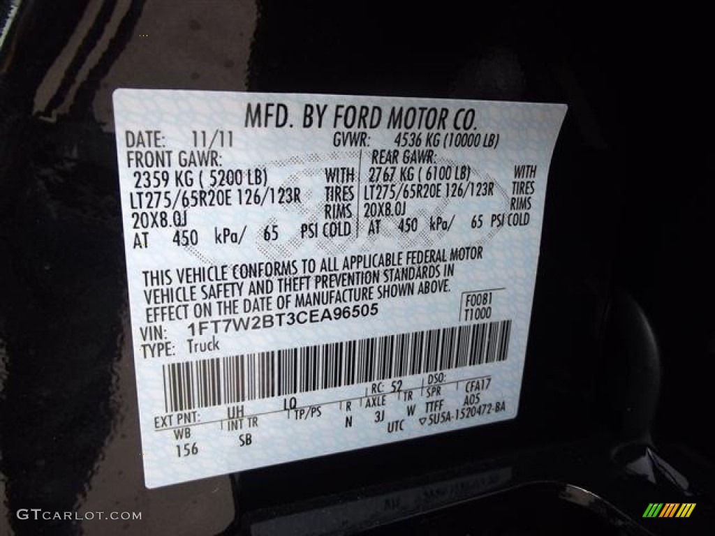2012 F250 Super Duty King Ranch Crew Cab 4x4 - Tuxedo Black Metallic / Chaparral Leather photo #27