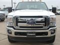 2012 White Platinum Metallic Tri-Coat Ford F250 Super Duty Lariat Crew Cab 4x4  photo #2