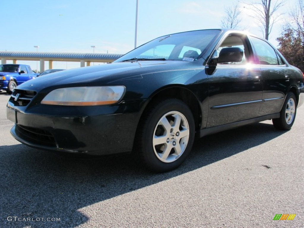 2000 Accord SE Sedan - Dark Emerald Pearl / Ivory photo #1