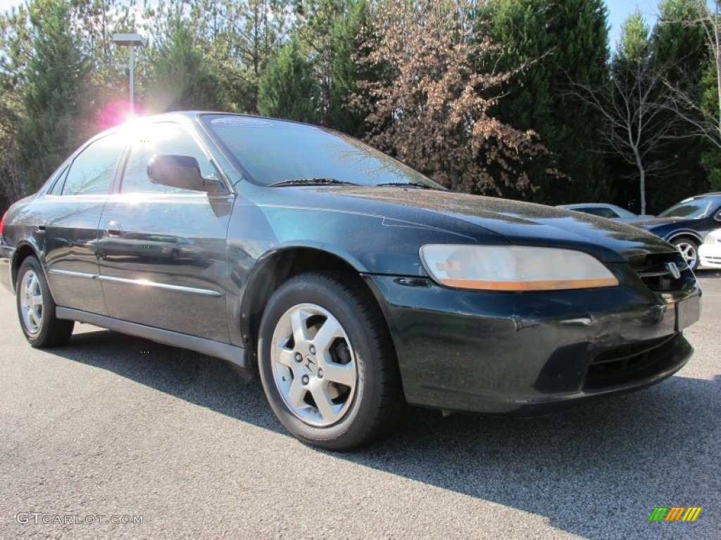 2000 Accord SE Sedan - Dark Emerald Pearl / Ivory photo #4