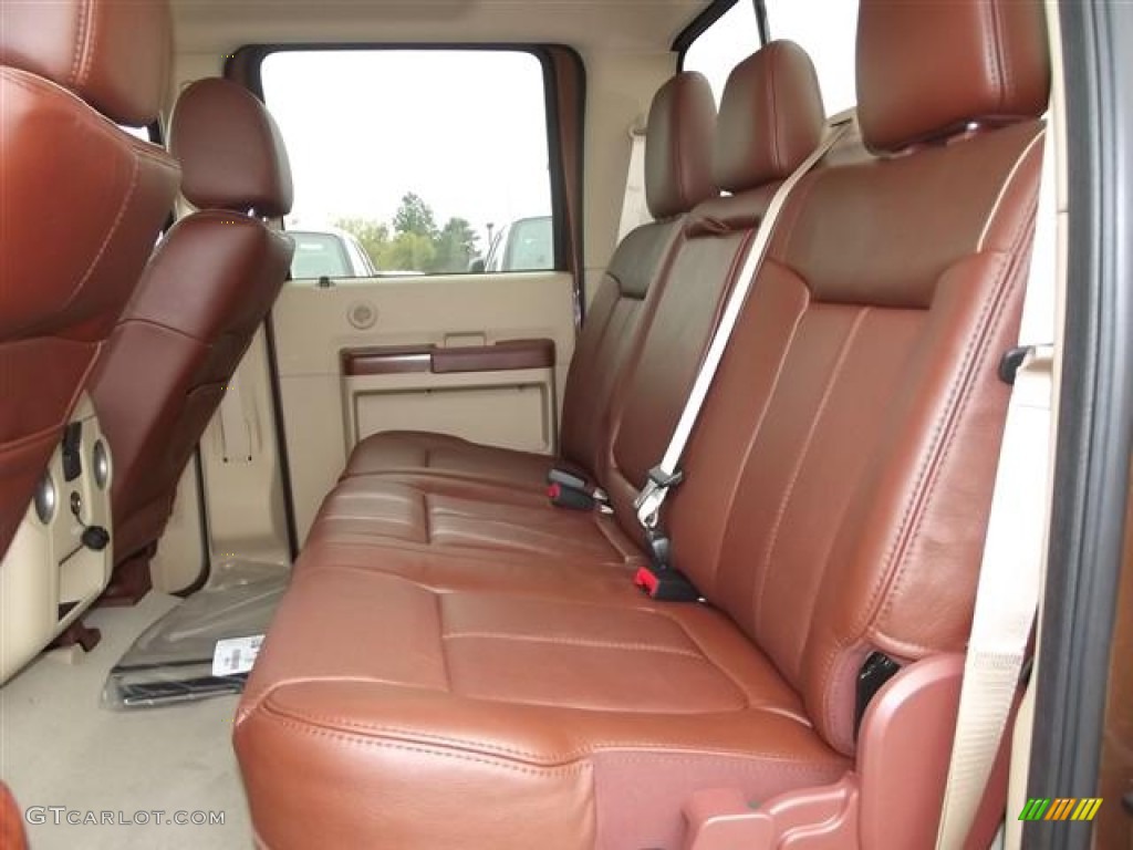 Chaparral Leather Interior 2012 Ford F250 Super Duty King Ranch Crew Cab 4x4 Photo #58417461