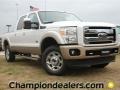 2012 White Platinum Metallic Tri-Coat Ford F250 Super Duty King Ranch Crew Cab 4x4  photo #1