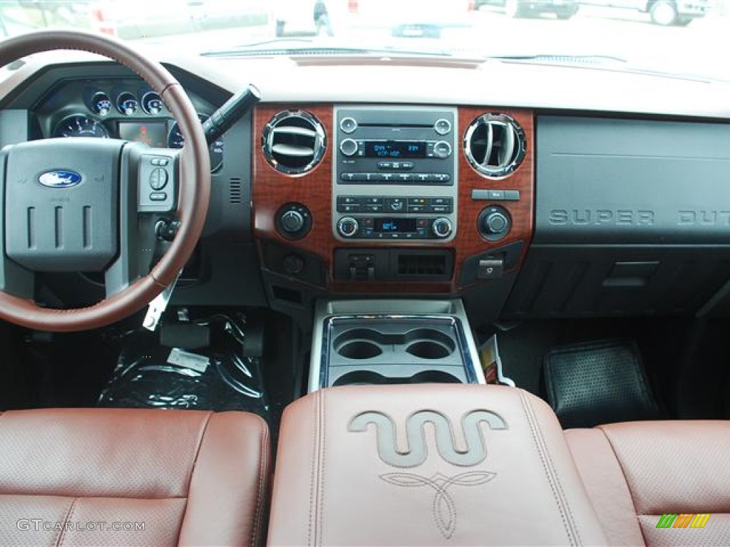2012 Ford F250 Super Duty King Ranch Crew Cab 4x4 Chaparral Leather Dashboard Photo #58417728