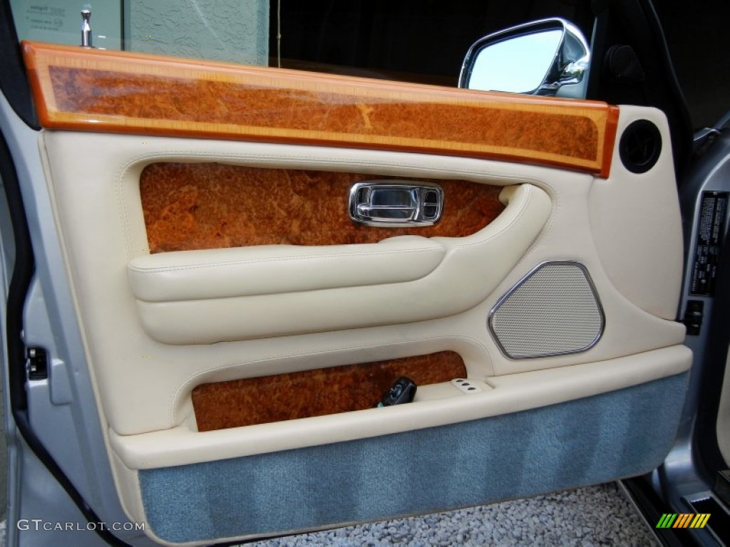 2002 Rolls-Royce Silver Seraph Standard Silver Seraph Model Beige/Blue Door Panel Photo #58417986