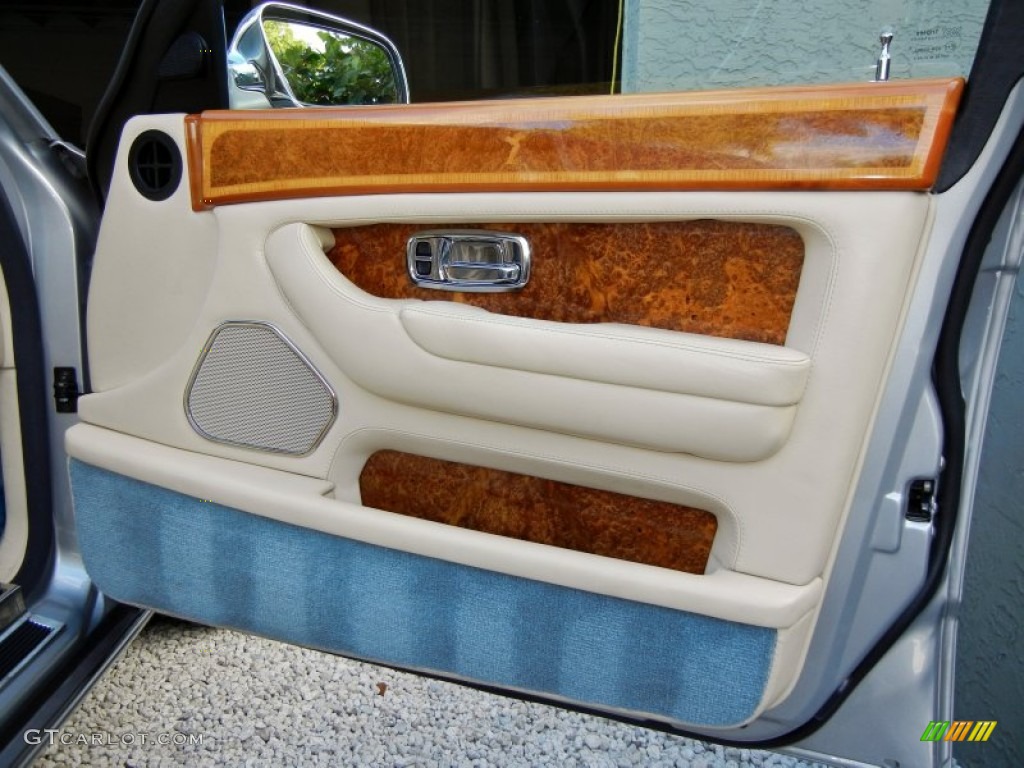 2002 Rolls-Royce Silver Seraph Standard Silver Seraph Model Beige/Blue Door Panel Photo #58417998