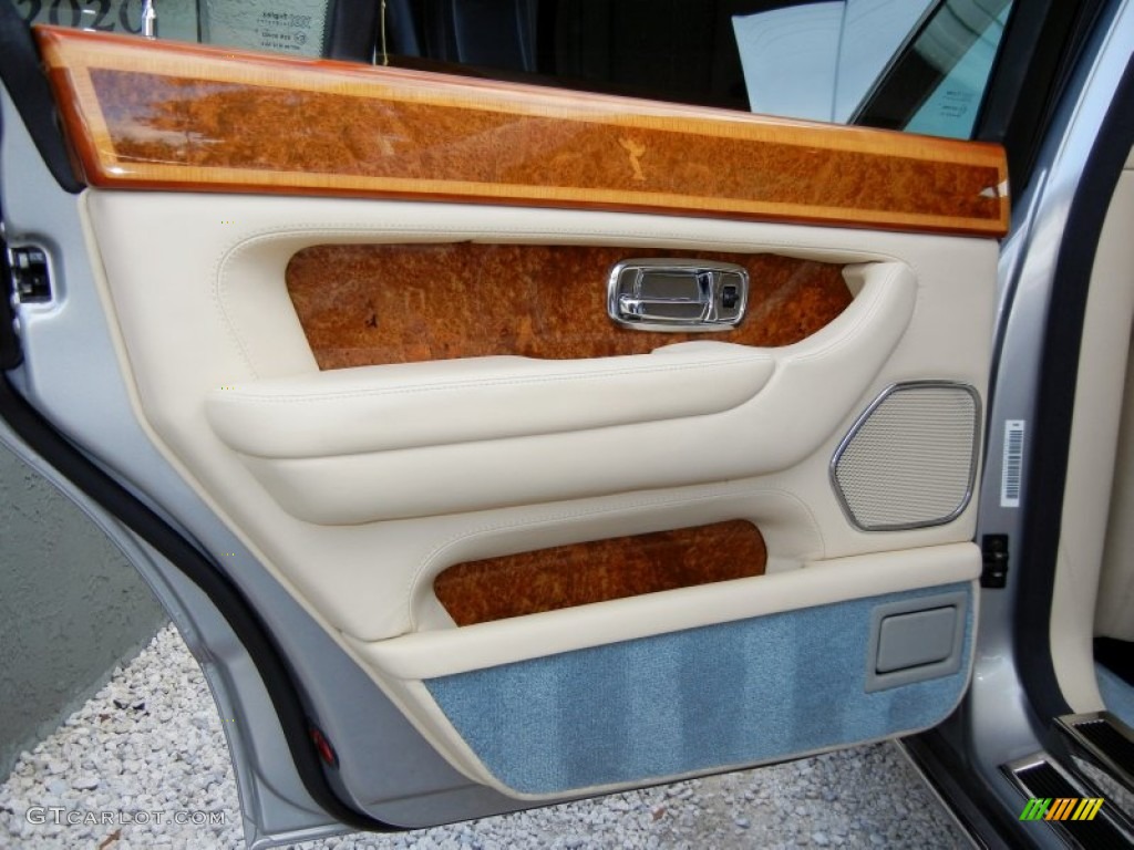 2002 Rolls-Royce Silver Seraph Standard Silver Seraph Model Beige/Blue Door Panel Photo #58418013
