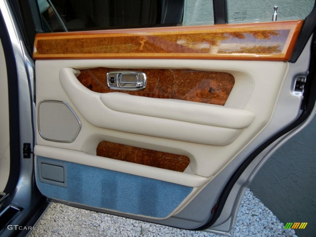 2002 Rolls-Royce Silver Seraph Standard Silver Seraph Model Beige/Blue Door Panel Photo #58418022