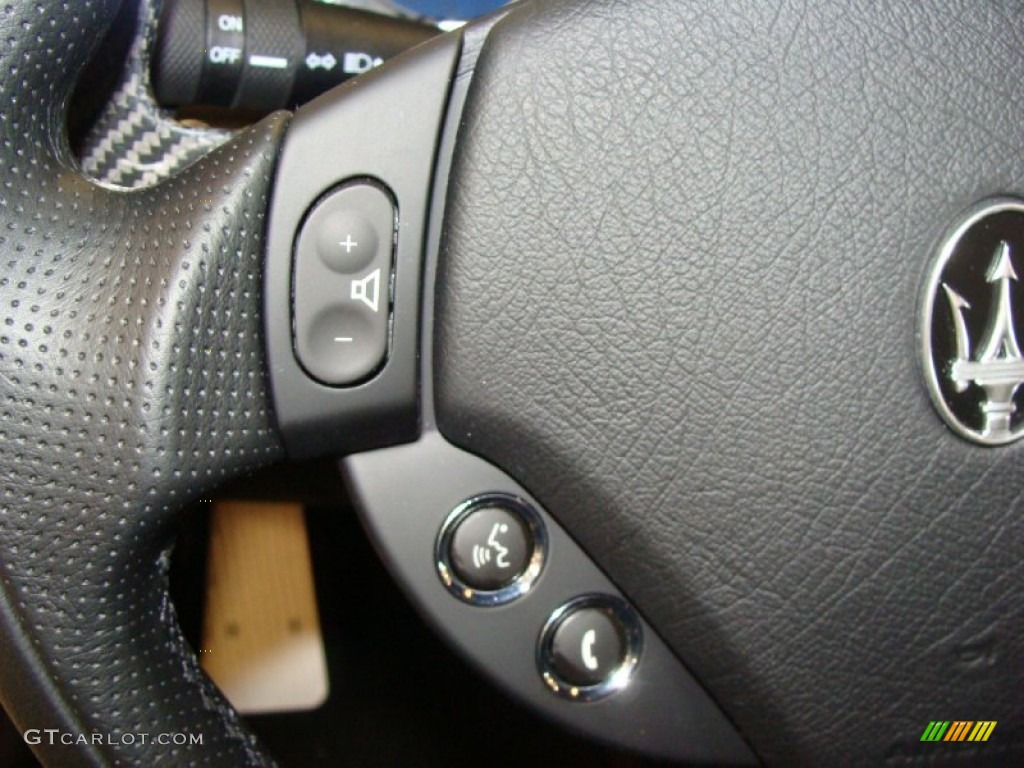 2012 Maserati GranTurismo MC Coupe Nero Steering Wheel Photo #58418784