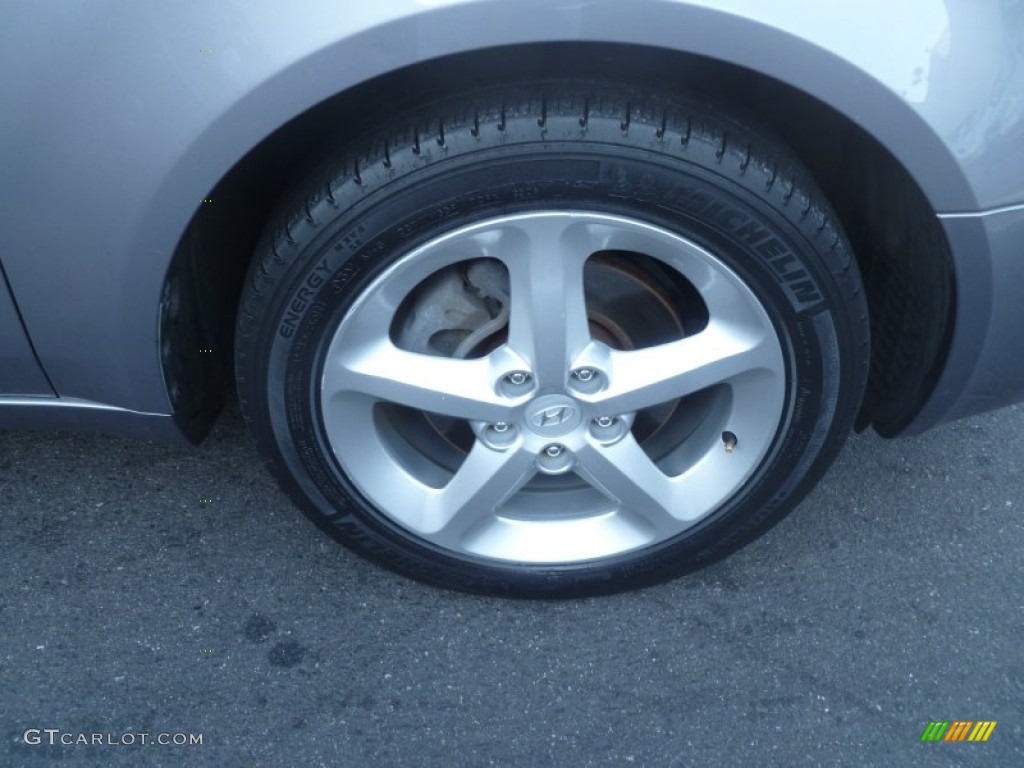 2007 Sonata SE V6 - Steel Gray / Gray photo #8