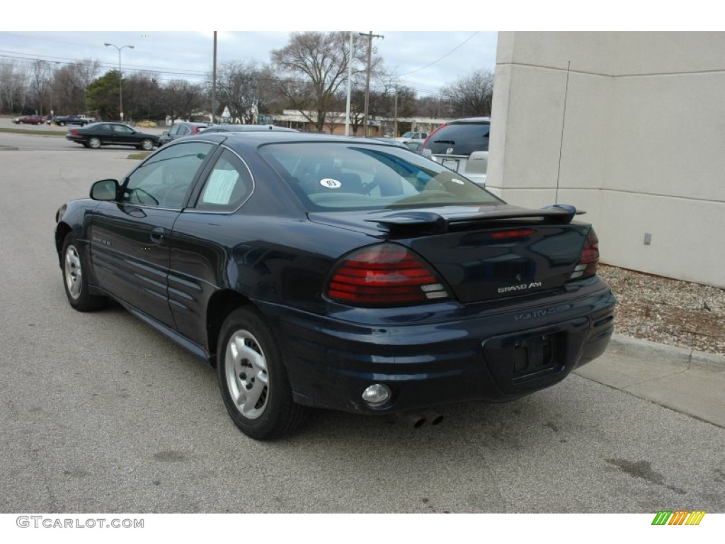 2000 Grand Am SE Coupe - Navy Blue Metallic / Dark Taupe photo #4