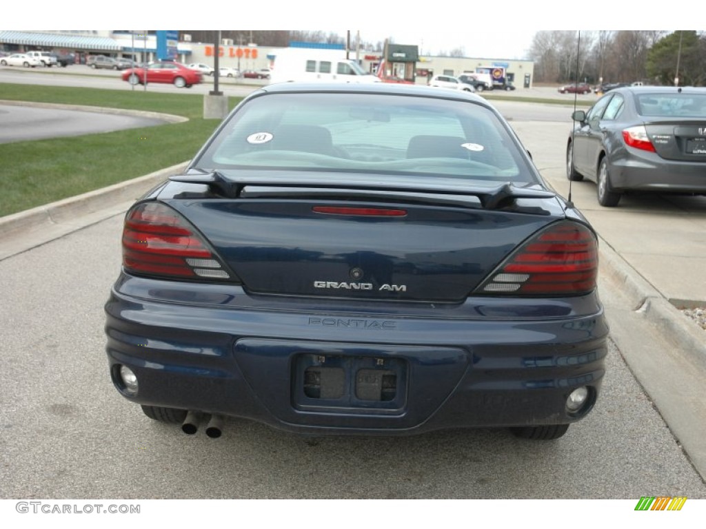 2000 Grand Am SE Coupe - Navy Blue Metallic / Dark Taupe photo #5