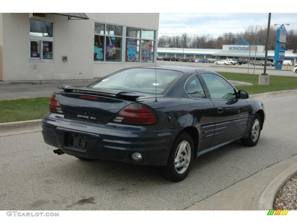 2000 Grand Am SE Coupe - Navy Blue Metallic / Dark Taupe photo #6