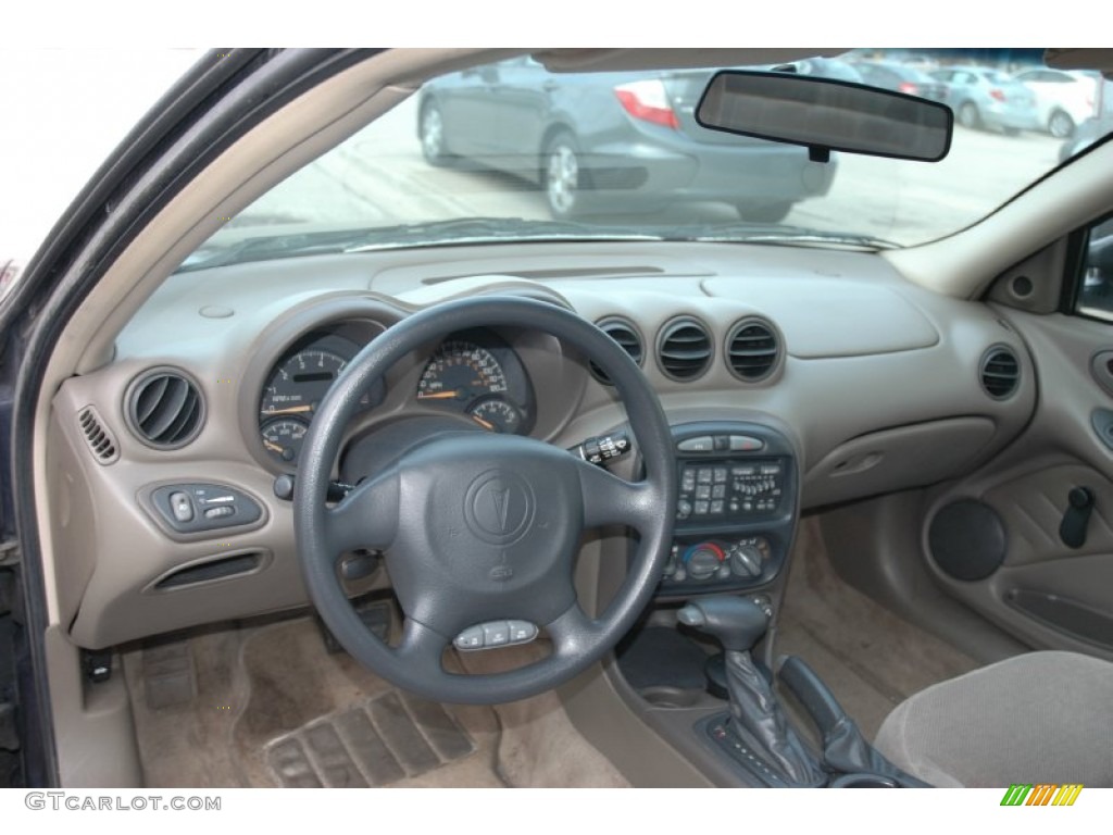 2000 Grand Am SE Coupe - Navy Blue Metallic / Dark Taupe photo #8