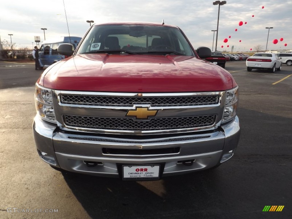 2012 Silverado 1500 LT Crew Cab 4x4 - Victory Red / Ebony photo #2