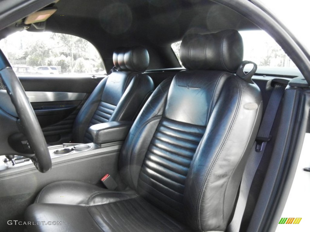 Midnight Black Interior 2002 Ford Thunderbird Premium Roadster Photo #58421133